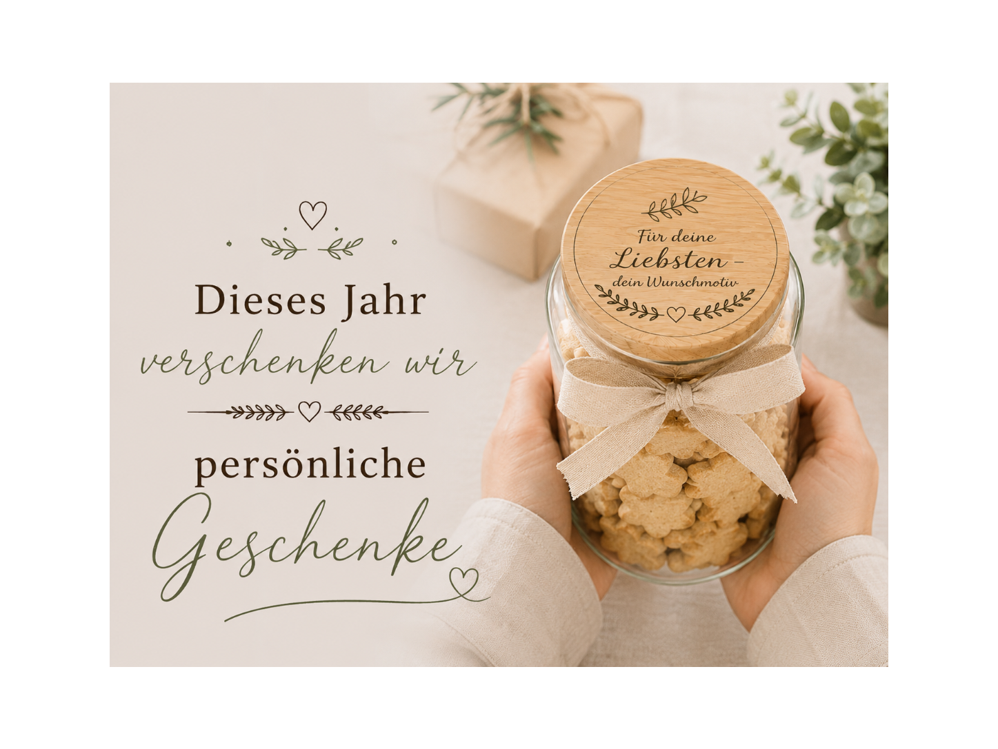 Alles Gute zum Geburtstag für... von... | Lieblings-Vorratsglas mit Holzdeckel und deiner Wunschgravur