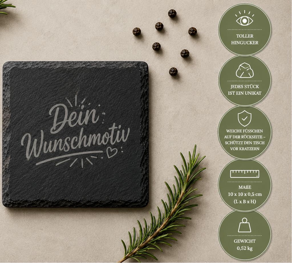 Brewtiful Day | Bierliebe| Lieblings-Untersetzer aus Schiefer