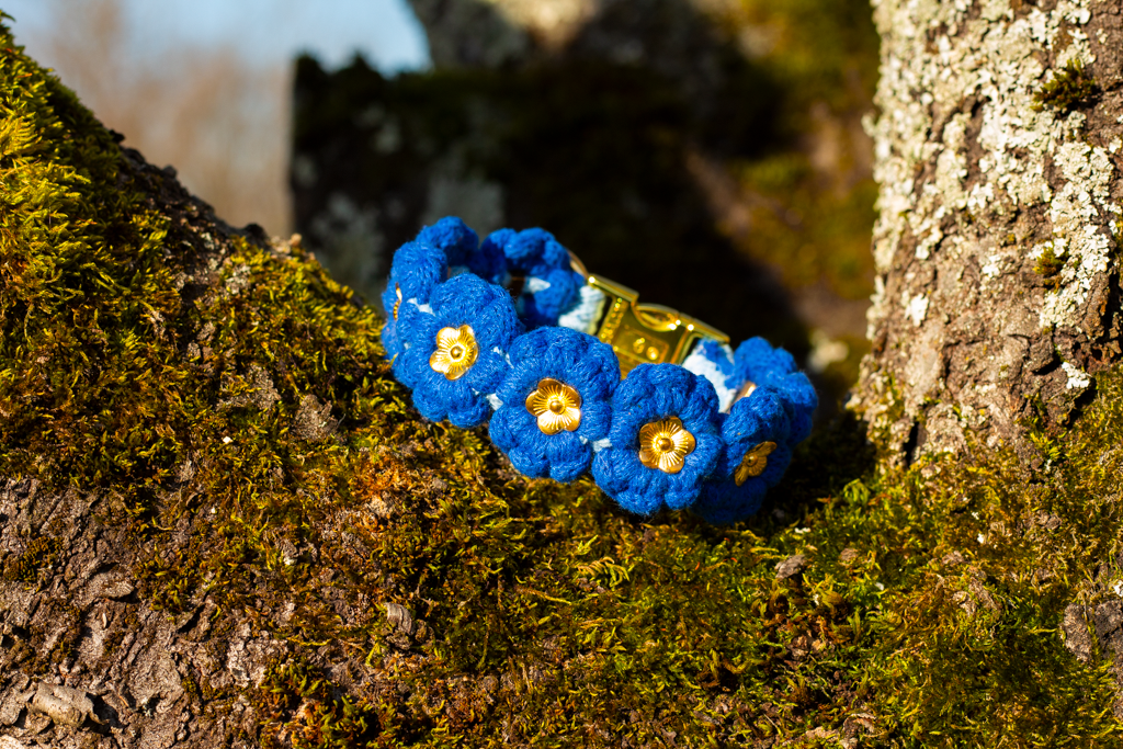 Halsband 'Vergissmeinnnicht'