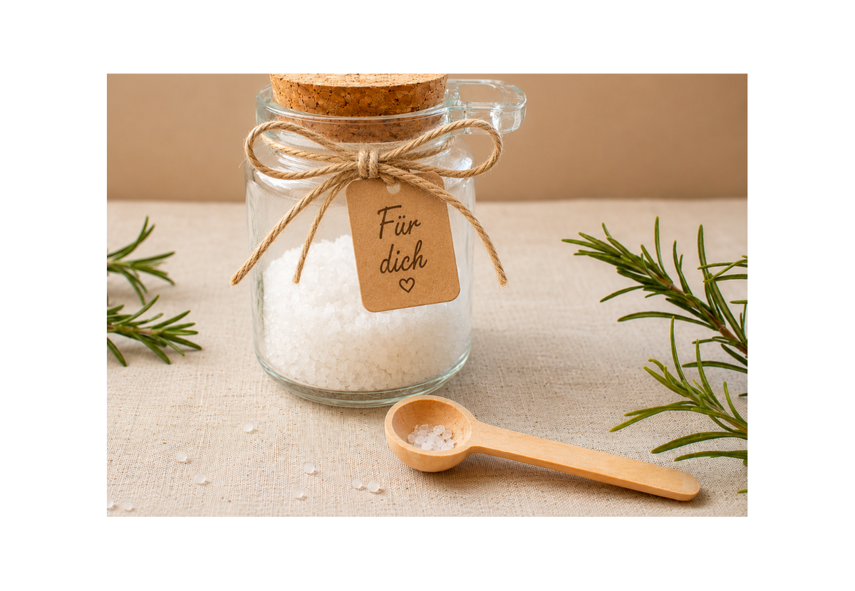 Wir schenken uns "Nichts"-Geschenkglas | Als Mitbringsel und zu Weihnachten oder Geburtstagen