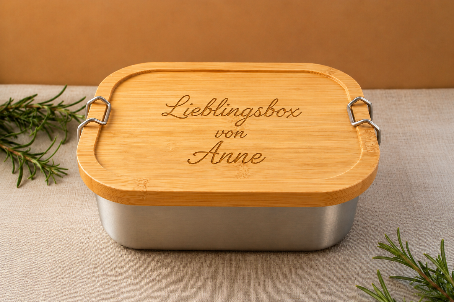 Lieblingsbox von... | Lieblings-Lunchbox aus Edelstahl & Bambus