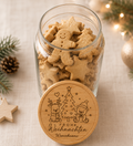 Frohe Weihnachten | Lieblings-Vorratsglas mit Holzdeckel und deiner Wunschgravur