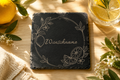 Platzkarte Lemon | Sommerliebe | Lieblings-Untersetzer aus Schiefer mit Wunschname