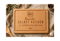 Reminder: Selbst kochen ist gesünder und günstiger | Lieblings-Schneidebrett aus Buche mit deiner Wunschgravur
