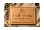 Reminder: Cooking for yourself is healthier and cheaper | Your favorite beech wood cutting board with your custom engraving