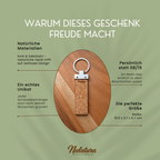 Schlüsselanhänger für Mama, Papa, Opa, Oma, Schwester, Bruder,.. aus Kork und Edelstahl