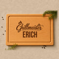 Grill Master with Custom Name | Favorite Beechwood Cutting Board